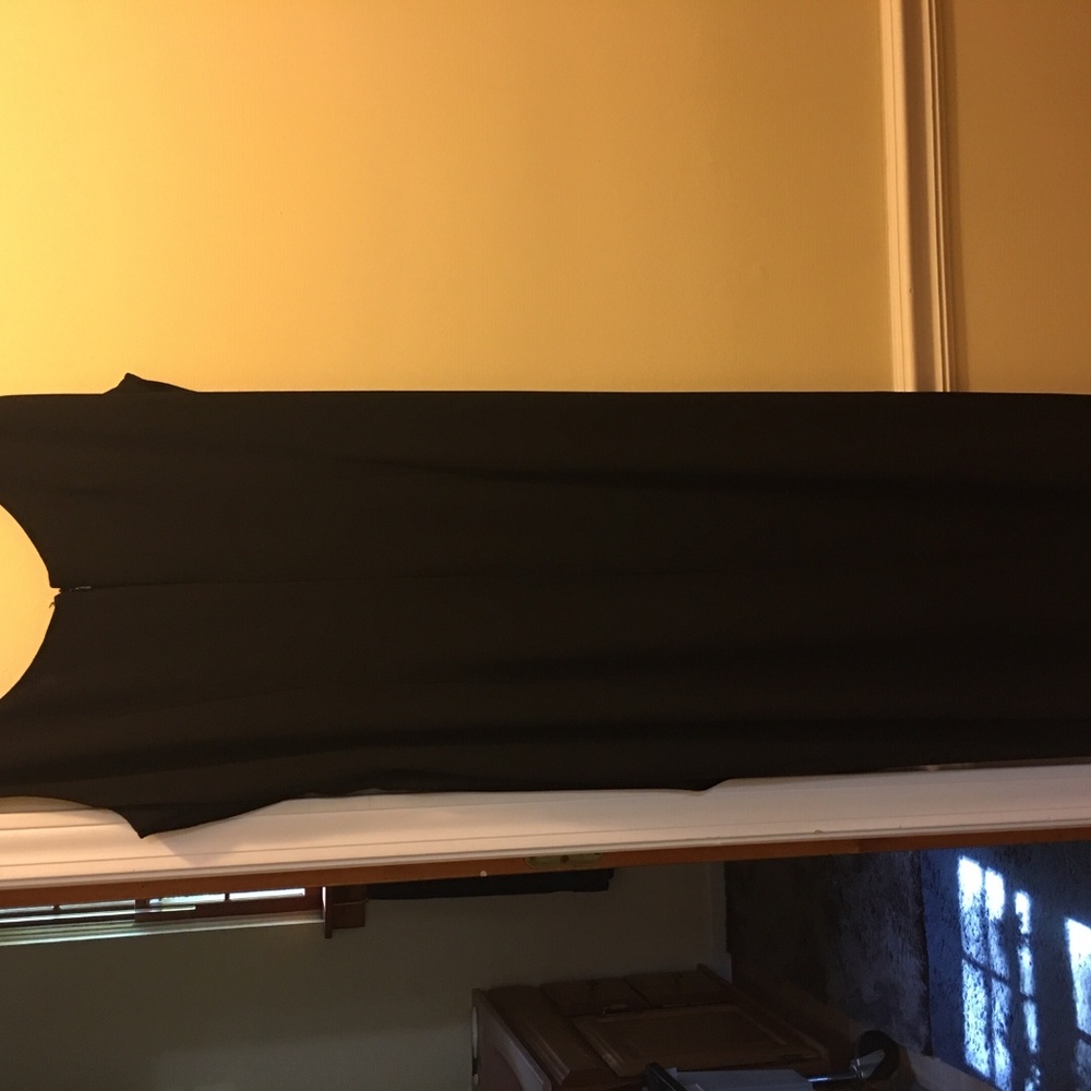 Black Cocktail Dress (Swoop on front)